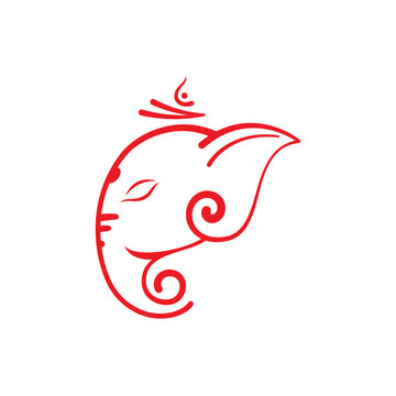 Ganesha Vector icon design illustration