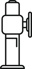Xray image tower icon outline vector. Medical department. Respiratory diagnosis