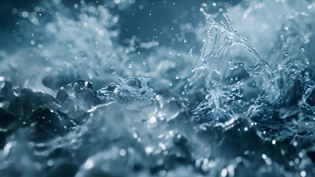 Abstract fluffy water backgrounds. 4k video