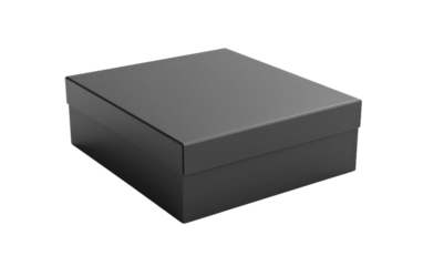 Dark Cube isolated on transparent Background