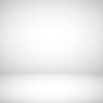 Empty room with spotlight effect. Abstract grey background. Vector.