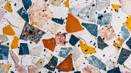 Colorful Terrazzo Flooring Pattern Texture