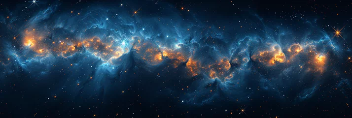 Deurstickers Captivating Aquarius: Advanced AI Algorithms Render the Constellation's Intricacies in the Night Sky © HaiderShah