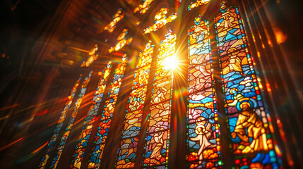 Light of Resurrection - Stained Glass Easter Window