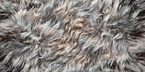 Organic Texture of Animal Fur Close-Up