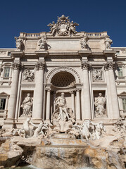 Fountain di Trevi in Rome, Italy. One of the most famous monuments of Rome.
