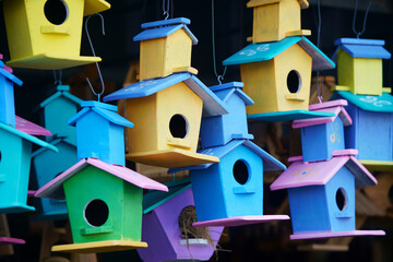 wooden bird house