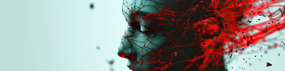 Tangled Threads of Irritation: Unraveling the Layers of Human Frustration - obrazy, fototapety, plakaty