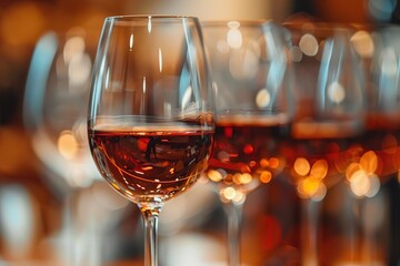 A wine tasting event featuring rare vintages