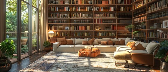Creating cozy spaces with AIgenerated library corner designs