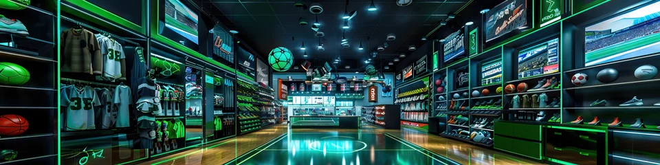 Türaufkleber Sports Spectacular: Gear Up, Get Active, and Explore the World of Sports Equipment, Apparel, and Accessories in Sports Stores and Athletic Outlets © Lila Patel