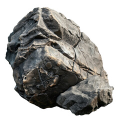 heavy rock on transparent background