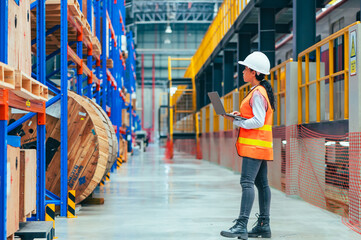 the worker is depicted amidst the organized chaos of a bustling warehouse, engaged in tasks such as...