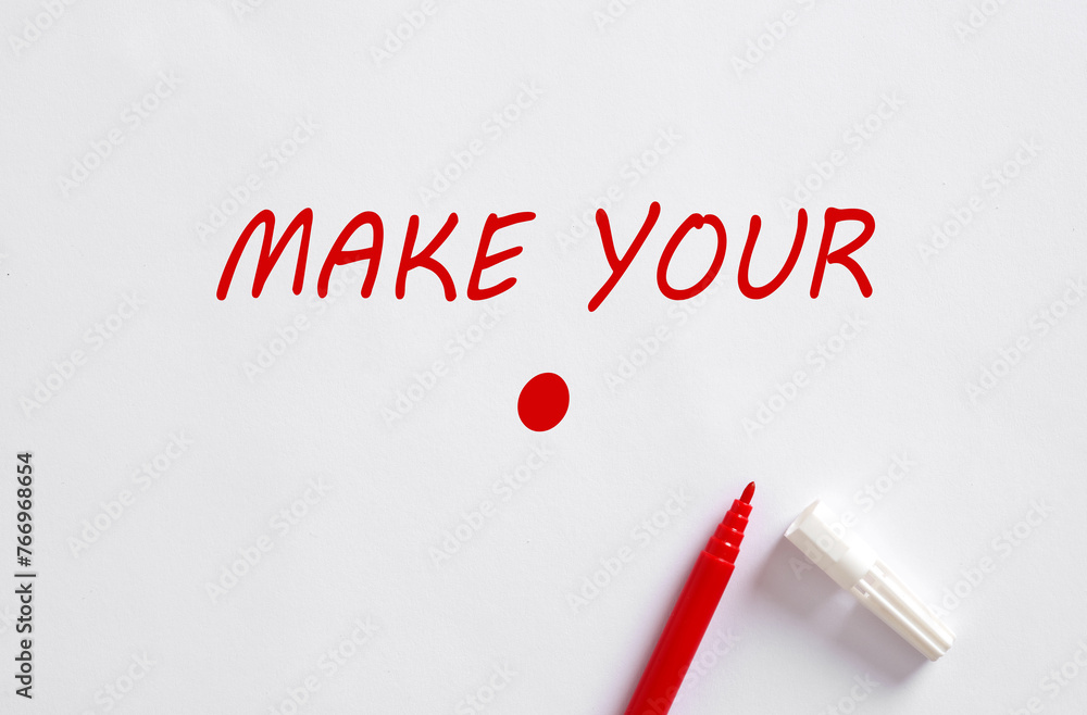 Poster make your point message. to argue or promote an idea. to make a statement.
