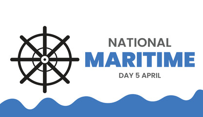 National Maritime Day Design templet