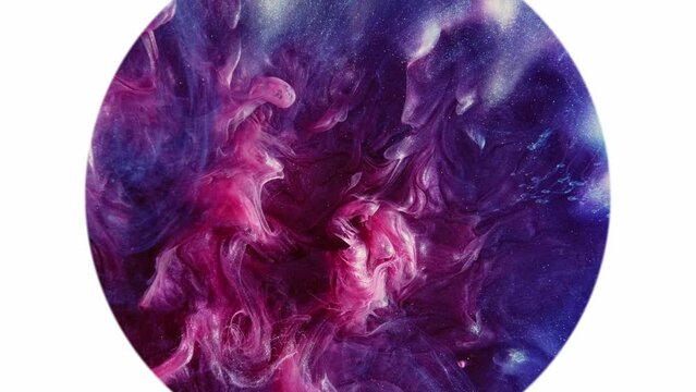 paint splash ink drop purple smoke circle