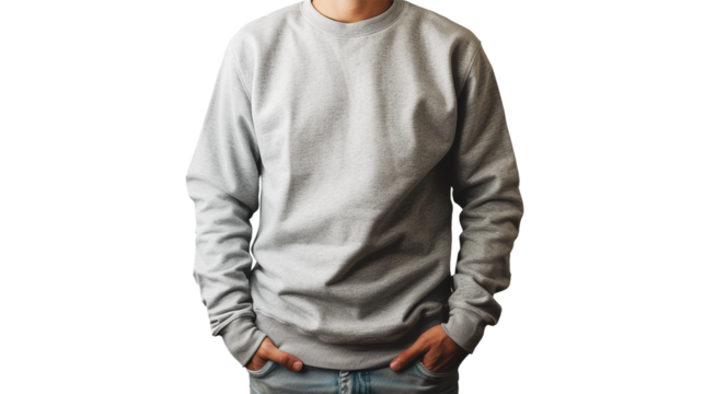 A trendy men's long-sleeve T-shirt, adding a touch of urban flair to any ensemble, its dynamic pattern and relaxed fit highlighted against a seamless white background