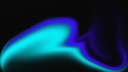 Blue and Turquoise Grainy noise texture gradient background