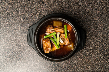 Korean braised beef short ribs