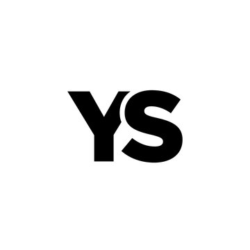 Letter Y and S, YS logo design template. Minimal monogram initial based logotype.
