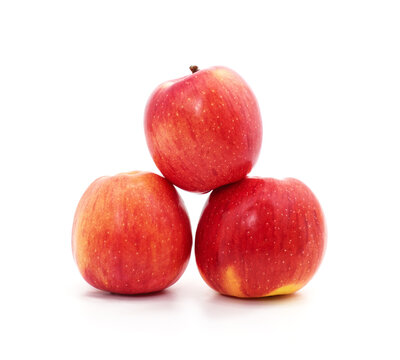 Droup pink apples.