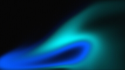 Blue and turquoise Grainy noise texture gradient background