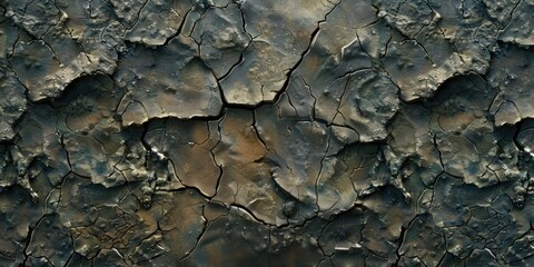 Cracked Earth Organic Texture Background - obrazy, fototapety, plakaty
