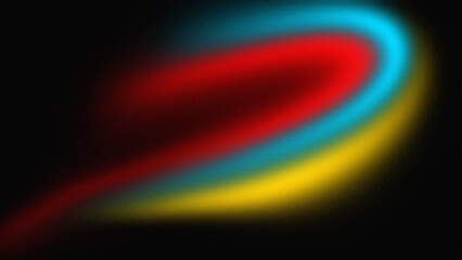 Red, blue and yellow Grainy noise texture gradient background