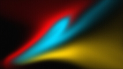 Red, blue and yellow Grainy noise texture gradient background