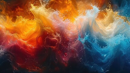 abstract texture watercolor splashes bokeh background