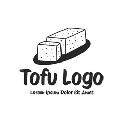 Tofu logo vector design template in white background