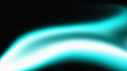 Black and turquoise Grainy noise texture gradient background