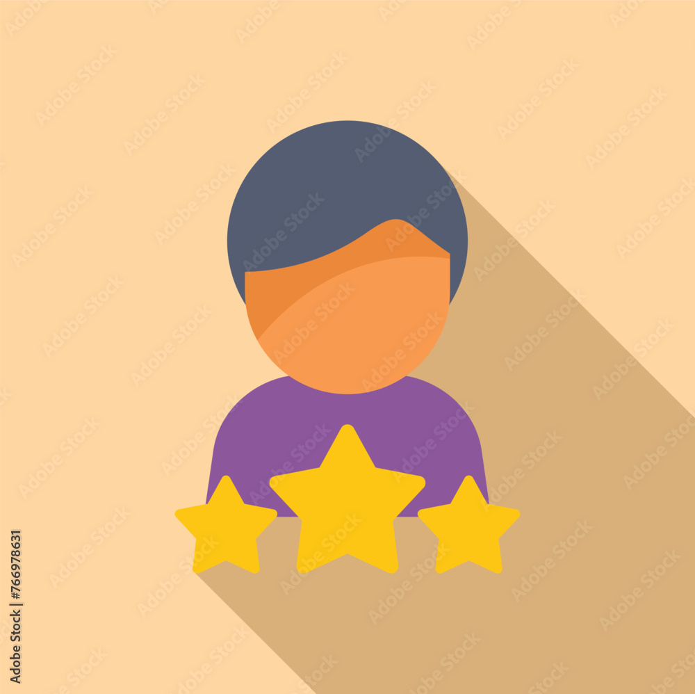 Poster rating user expression icon flat vector. gaming meter gauge. best user online