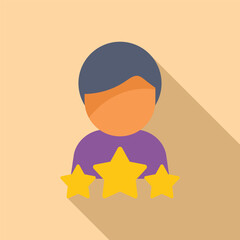 Rating user expression icon flat vector. Gaming meter gauge. Best user online