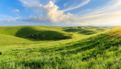 Obraz premium field and blue sky