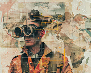 Explorer's Vision Collage Art - 766980031