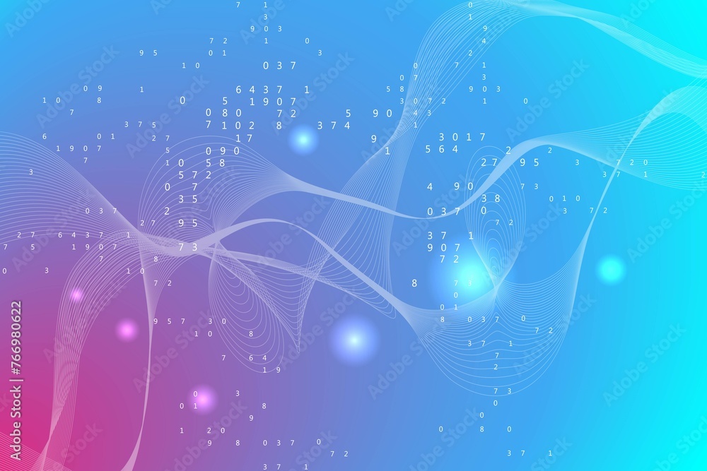 Fototapete quantum computing. quantum processing. artificial intelligence quantum computer technology concept. 