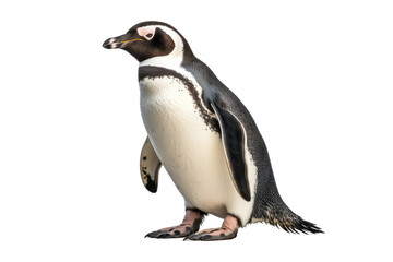 Penguin Standing on White Background. On a Clear PNG or White Background.