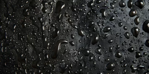 Poster Droplets on Dark Surface Texture © Аrtranq