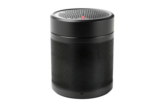 Black Speaker on White Background. On a Clear PNG or White Background.