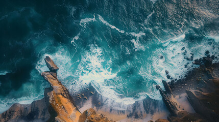 Dramatic Irish Coastline: A Cinematic Drone Perspective