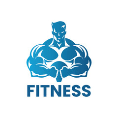 Vector fitness logo design