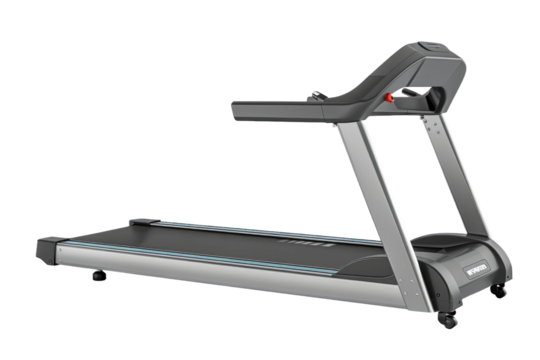 Treadmill With Monitor. On a Clear PNG or White Background.