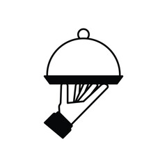 Black Solid  Food Service vector icon