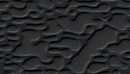 Fototapeten Abstract background with wavy 3d shapes for background. © nordlicht