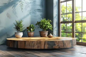 A beautifully arranged assortment of green plants in decorative pots decorating the interior space.