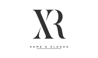 XR, RX, X, R  Abstract Letters Logo Monogram