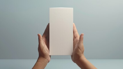 Person Holding Up White Piece of Paper - obrazy, fototapety, plakaty