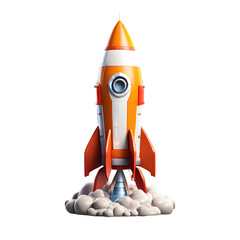 rocket take off 3d realistic render element