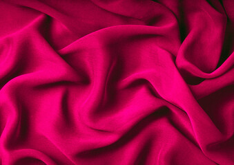 Red cloth pattern close view, textile material background